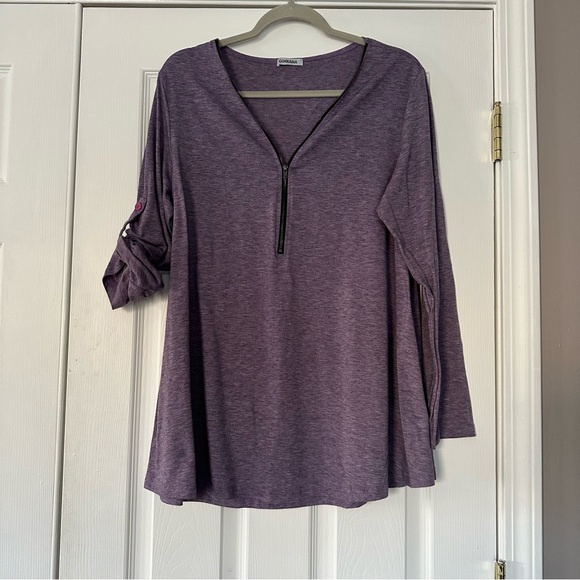 Ginkaka Maternity Shirt | Nursing Shirt | Purple / Lavendar | Size XL - Picture 4 of 6